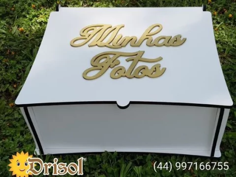 Caixa em MDF 6 MM Branca Para Fotos P065 - comprar online