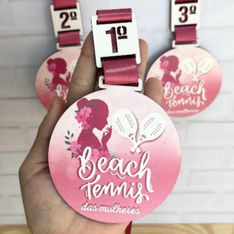 Medalhas Beach Tennis Coloridas - comprar online