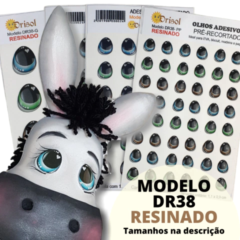 DR38 - ADESIVO DE OLHO RESINADO - loja online