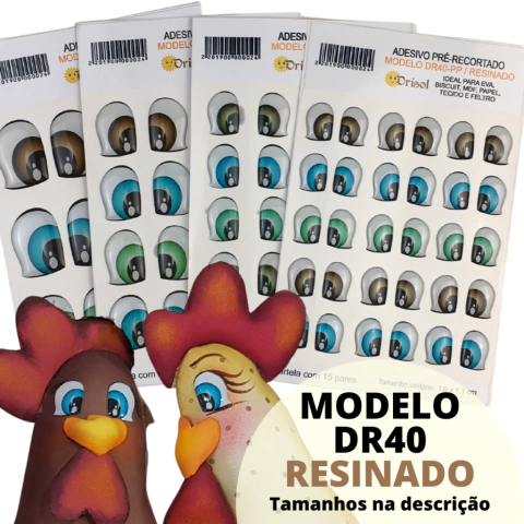 DR40 - ADESIVO DE OLHO RESINADO