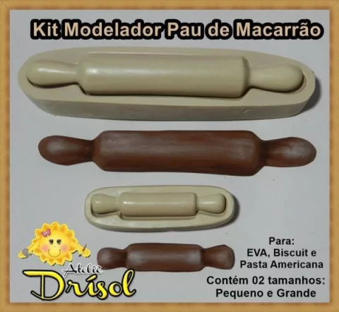 MR552 - Kit pau de Macarrão - Modelador em Resina - loja online