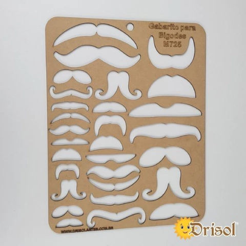 M725 - Bigodes - Gabarito em MDF - comprar online