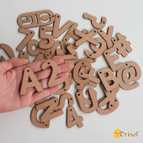 M1012 - Alfabeto 4,5 cm By Adriana Gimenes - Moldes em MDF