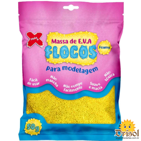 Massa de EVA- Amarelo em Flocos
