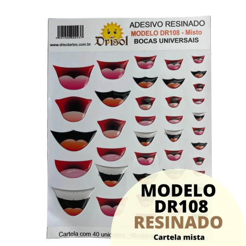DR108 - ADESIVO DE BOCA RESINADA
