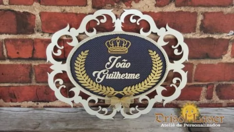 Moldura em MDF 3MM Branco Modelo João Guilherme - MODELO P070 - comprar online