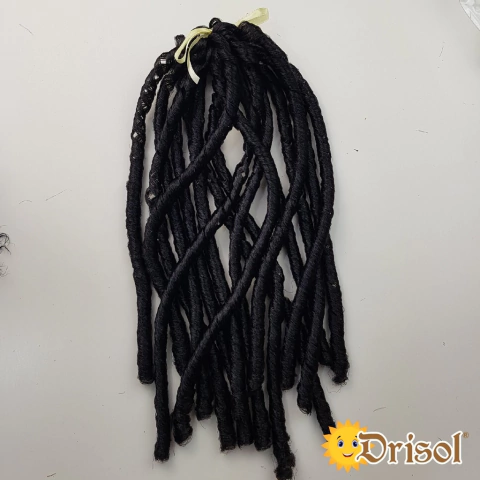 Fio de Cabelo Encaracolado Preto