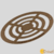 M1091 - Oval - Gabarito em MDF