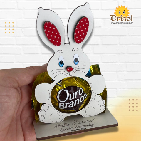 PL026 - Porta Bombom coelho 02 - Com 10 unidades