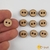 BP102 - Botão Redondo para Cintos - Botões em MDF