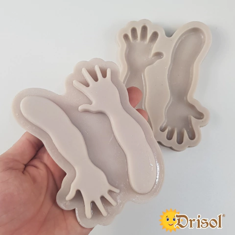 MR752 - Bracinhos com Mãozinhas para Bonecas (Grande) - Modeladores em Resina