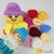 Mini Touca/Gorro de Tricô- kit com 3 unidades