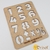M939 - Números 3 Cm - Gabarito em MDF - comprar online