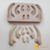 MR528 - Kit Bracinho com Dedinhos - Modeladores em Resina - Drisol Artes