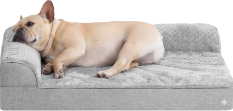 CAMA PARA PERRO ORTOPEDICA PREMIUM L SHAPED - comprar online