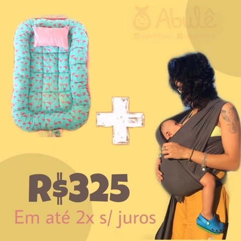 Kit Bem Nascer (Ninho e Sling premium)