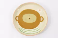 Platito borde recto, mini, monito