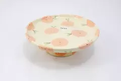 Pie de torta mediano, estampado durazno - comprar online