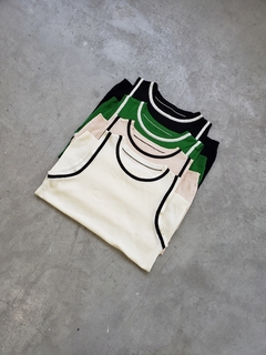 MUSCULOSA TEJIDO COMBINADA - BRISA en internet