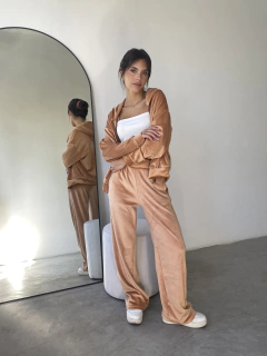 PALAZZO DE PLUSH BIFAZ CON BOLSILLOS LATERALES - PALAZZO VELVET en internet