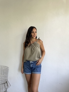 BLUSA UN HOMBRO AJUSTABLE - CAMELIA - tienda online