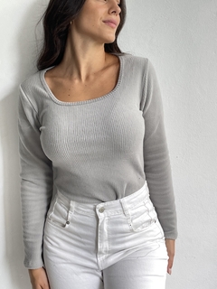 BODY CUELLO CUADRADO DE MORLEY BRUSH - CHANTAL en internet