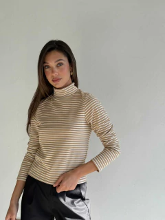 MEDIAPOLERA BASICA RAYADA MANGA LARGA - MEDIAPOLERA CHARIS en internet