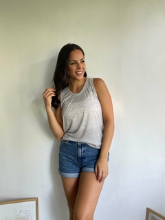 MUSCULOSA LARGA DE TELA RIBB (LIVIANA Y FRESCA) - MUSCULOSA CHARLOTTE