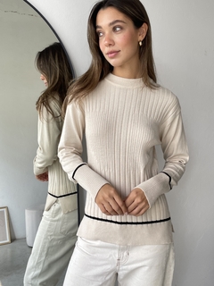SWEATER TEJIDO BREMER MORLEY COMBINADO - DENISE
