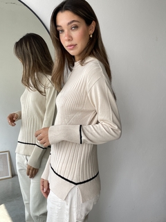 SWEATER TEJIDO BREMER MORLEY COMBINADO - DENISE - tienda online