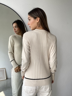 SWEATER TEJIDO BREMER MORLEY COMBINADO - DENISE - tienda online
