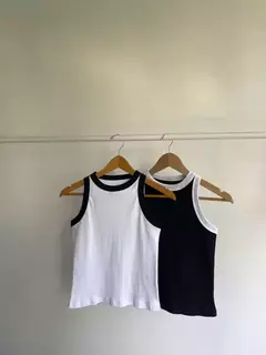 MUSCULOSA BASICA ALGODON MORLEY VIVO COMBINADO - HANNAH - comprar online
