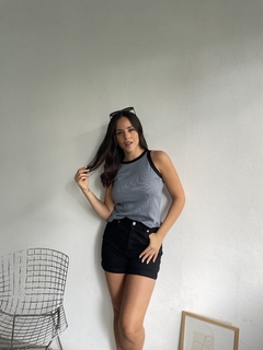 MUSCULOSA BASICA ALGODON MORLEY VIVO COMBINADO - HANNAH - comprar online