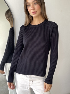 SWEATER BASICO TEJIDO HILO BREMER MORLEY - HARPER - tienda online