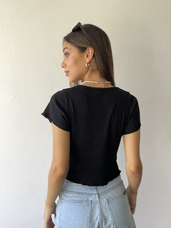 REMERA BASICA MORLEY ALGODON CUELLO CUADRADO - REMERA IARA - tienda online