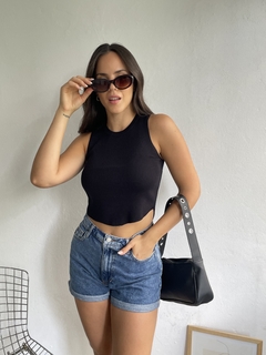 MUSCULOSA TEJIDA BRETEL ANCHO TERMINACION REDONDEADA - LEXY - tienda online