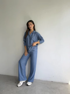 PALAZZO LINO RUSTICO BOLSILLOS LATERALES - PALAZZO LONDON en internet