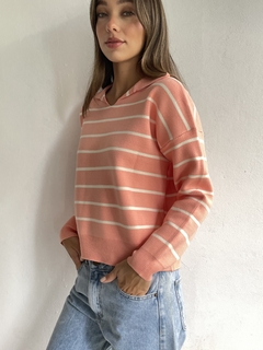 SWEATER CHOMBA TEJIDO DOBLE HILO BREMER RAYADO - MALENA en internet