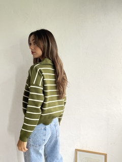 Imagen de SWEATER CHOMBA TEJIDO DOBLE HILO BREMER RAYADO - MALENA