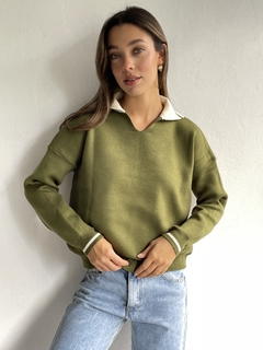 CHOMBA ANCHA OVERSIZE TEJIDO DOBLE HILO BREMER COMBINADO - MARGOT - Dasom | MAYORISTA