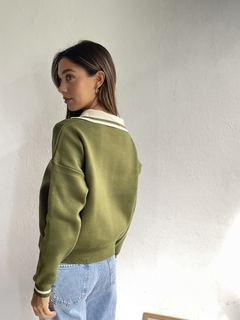 CHOMBA ANCHA OVERSIZE TEJIDO DOBLE HILO BREMER COMBINADO - MARGOT - tienda online