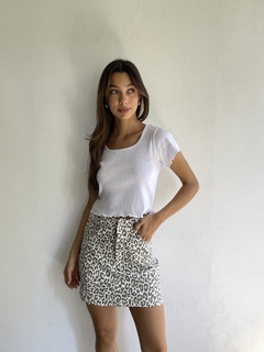 MINI GABARDINA CON LYCRA ANIMAL PRINT - MINI OLIVIA