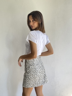 MINI GABARDINA CON LYCRA ANIMAL PRINT - MINI OLIVIA - tienda online