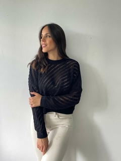 SWEATER CALADO HILO ALGODON OVERSIZE - SWEATER ODETTE