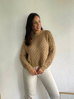 SWEATER CALADO HILO ALGODON OVERSIZE - SWEATER ODETTE - comprar online