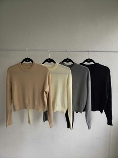 SWEATER BASICO TEJIDO HILO CHENILLE - SWEATER ORIANA - Dasom | MAYORISTA