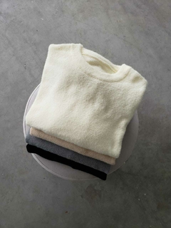 SWEATER BASICO TEJIDO HILO CHENILLE - SWEATER ORIANA - tienda online