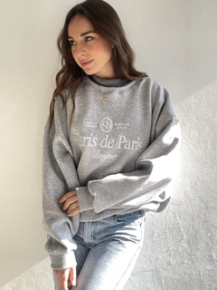BUZO OVERSIZE DE FRIZA BORDADO - BUZO PARIS - Dasom | MAYORISTA