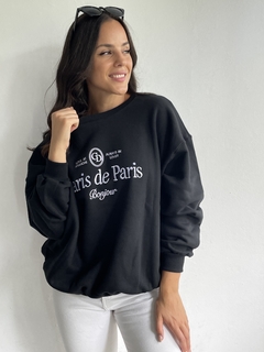 BUZO OVERSIZE DE FRIZA BORDADO - BUZO PARIS en internet