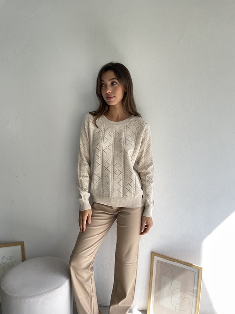 SWEATER TEJIDO HILO BREMER CALADO - JANA - comprar online